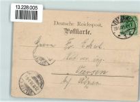 24937 W2390 Flensburg 1899 Künstlerkarte Primaegym. et real. lyc. Weihnachtskneipe Schneemann sign