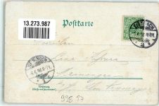 99817 O5900 Eisenach , Thür 1898 Lithographie Dr. Graf u. Richter Denkmal