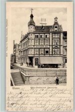 44623 W4690 Wanne-Eickel 1904 Gebrauchsspuren Hotel Restaurant Gasthaus Zengerling