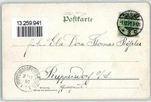 02826 O8900 Görlitz , Neiße 1897 Lithographie Kaiser Wilhelm Denkmal das heilige Grab
