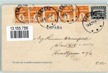 Esberg Esbjerg Gebrauchsspuren Ganzsache Spanien Ottmar Zieher
