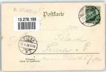 99894 O5804 Friedrichroda 1900 Lithographie Reinhardsbrunnen Wasserfall Kurhaus Hirsch