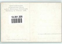 90402 W8500 Nürnberg 1909 - Eingestürztes Haus nach d. Hochwasser Katastrophe