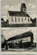 88709 W7759 Hagnau am Bodensee - Pfarrkirche Pfarrhof