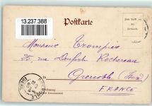 79539 W7850 Lörrach 1900 - Straße Baselstr. mit Gymnasium AK