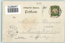 94249 W8373 Bodenmais 1897 - Arber Kirche Hochfall Wasserfall