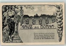 04552 O7200 Borna b Leipzig 1917 - Zwiebeln Händlerin Gedicht sign. Koff