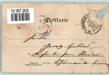 88250 W7987 Weingarten , Württ 1899 Künstlerkarte Kloster sign. Fritz Bergen
