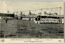 03200 Vichy 1913 Gebrauchsspuren XXXIX. Fete Federale de Gymnastique Exercice d`Ensemble a la Barre Fixe