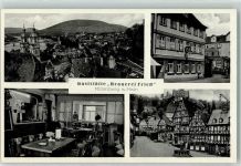 63897 W8760 Miltenberg - Gasthaus Brauerei Frieß Pächter Alois Klein Fachwerkhäuser