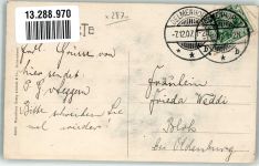 27749 W2870 Delmenhorst 1907 - Kaiserliches Postamt