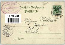 34117 W3500 Kassel , Hess 1898 Lithographie Denkmal Friedrich II. Drathbrücke Auetor Obere Königstraße