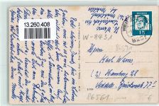 86561 W8899 Weilenbach - Pfarrhaus Gasthaus Mösl Handlung Hartl Kirche Lauterbach Ort lt. Stempel