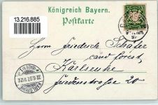 96047 W8600 Bamberg Lithographie 1897 Altenburg Dom Unterre Brücke Ansicht a la Venedig Luitpoldbrücke Dom Alte Hofhaltung Maximiliansbrunnen