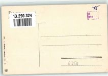 61231 W6350 Bad Nauheim - Bismarckstraße Friseurhandlung Schild Post & Telegraph