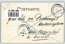Adelskorrespondenz Buschkarten Nr. 6 aus Bählamm Busch Wilhelm 1900 Künstlerkarte