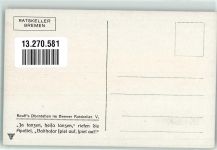 W2800 Bremen Hauffs Fantasien im Ratskeller Wein kl. Weingott AK Thiele, Arthur