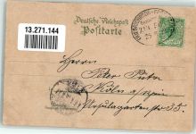 99894 O5804 Friedrichroda 1898 Lithographie Gottlob Kornberghaus Kurhaus Gruss Blumen Bahnpost