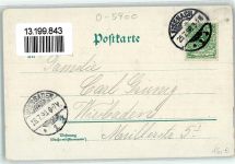 99817 O5900 Eisenach , Thür 1898 - Wartburg Mariental Drachenschlucht Hirsche