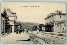 89700 Tonnerre 1907 Gebrauchsspuren Bahnhof Eisenbahn