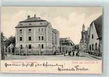 85049 W8070 Ingolstadt , Donau 1904 - Amtsgericht u. Neubaustrasse AK