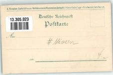 W7596 Seebach , Baden Mermaid am Mummelsee Hotel Sagen Nixe 1899 Lithographie / Künstlerkarte