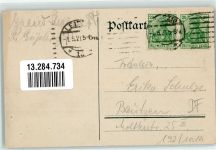 O7000 Leipzig Sängerschaft im Weim. VDS Arion Ort lt. Stempel Studentenwappen 1921 Lithographie