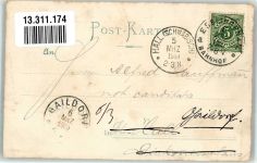 78532 W7200 Eßlingen , Baden 1900 - Kgl. Schullehrer Seminar m. Präparandenanstalt Kgl. Realanstalt