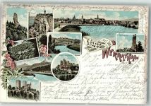 37318 O5631 Bornhagen 1897 Lithographie Werrathal Bilstein Ruine Hanstein Boyneburg Fürstenstein