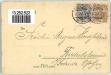 10115 W1000 Tiergarten 1905 Gebrauchsspuren Geselligkeits-Verein 1904 Großer Jahrmarkt