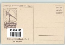 O8000 Dresden 4. Sächs. Kreisturnfest Kugelstoßen sign. W. Pech Turnfest 1921 Künstlerkarte
