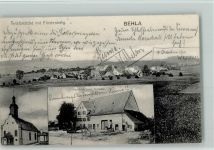 78183 W7713 Behla 1909 - Total mit Fürstenberg, Kirche, Gasthaus zum Sternen AK