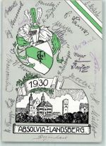 W8910 Landsberg a. Lech Studentenwappen 1930