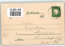 W8220 Traunstein , Oberbay Zieher, Ottmar Nr. 1267 Compton, T. 1901 Lithographie / Künstlerkarte