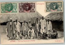 Conakry Konakry 1907 Foto AK Tracht Briefmarke Bildseite Ort lt. Stempel