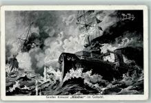 Kreuzer Blücher Marine AK Thiele, Arthur 1915