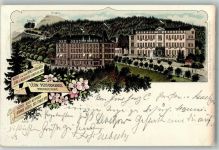 68000 Colmar Kolmar 1901 Lithographie Hotel zu den drei Königen Hotel Drei Ähren