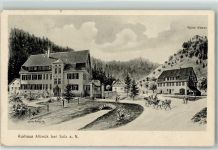 72160 W7240 Sulz am Neckar Künstlerkarte Ruine Albeck Kurhaus sign E. Felle