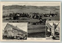 35753 W6349 Arborn - Kriegerdenkmal d. Gefallenen d. 1. WK Gasthaus zur Erholung