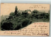 79280 W7801 Au , Breisgau 1905 Gebrauchsspuren Schwabenhof