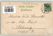 24768 W2370 Rendsburg Lithographie Post Hafen Segelboote Dampfer Gymnasium Nobiskrüger Gehölz Seerose