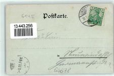 64658 W6145 Lindenfels , Odenw 1901 Lithographie / Mondschein Hotel Odenwald