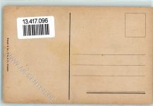 O7144 Schkeuditz Margarinefabrik Richard Held Serie Briefträger aus Italien Briefmarke und Fahne Mönch Schmuckrahmen AK Lebensmittel