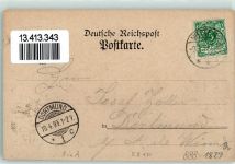 58452 W5810 Witten 1899 Lithographie Rathaus Ev-Lut. Vereinshaus Haus Witten Helenen-Turm Kriegerdenkmal