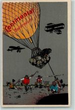 Ballon mit Werbung AK Continental