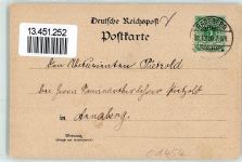 01454 O8142 Radeberg 1899 Lithographie Hotel zum Kaiserhof Postamt Kirche Gruss Blumen Kutsche Herzlichen Glückwunsch zum neuen Jahr