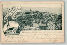 95676 W8597 Wiesau 1902 - Kreuz-Kirche Alte Linde