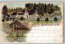 63263 W6078 Gravenbruch 1899 Lithographie Wirtschaft H. Luft