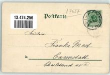 77955 W7637 Ettenheim 1898 Gebrauchsspuren Kirche Rathaus Gymnasium Gruss Zigarren Fabrik Schindler Lithographie