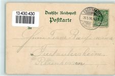 64686 W6147 Reichenbach , Odenw 1896 Lithographie Gasthaus Zur Traube I. Lampert Felsenmeer Riesensäule